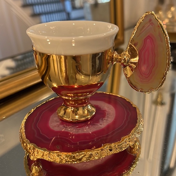 NWOT HANDMADE ESPRESSO CUP AND SAUCER . - Picture 14 of 17